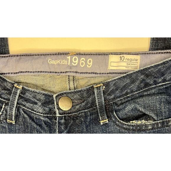 EUC Gap Kids Skinny Jeans - Girl's Size 10 - Picture 3 of 3